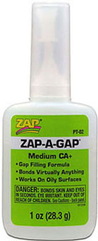 Dollhouse Miniature Pt-02, 1 oz.. Zap-A-Gap Ca+, 12/Pk